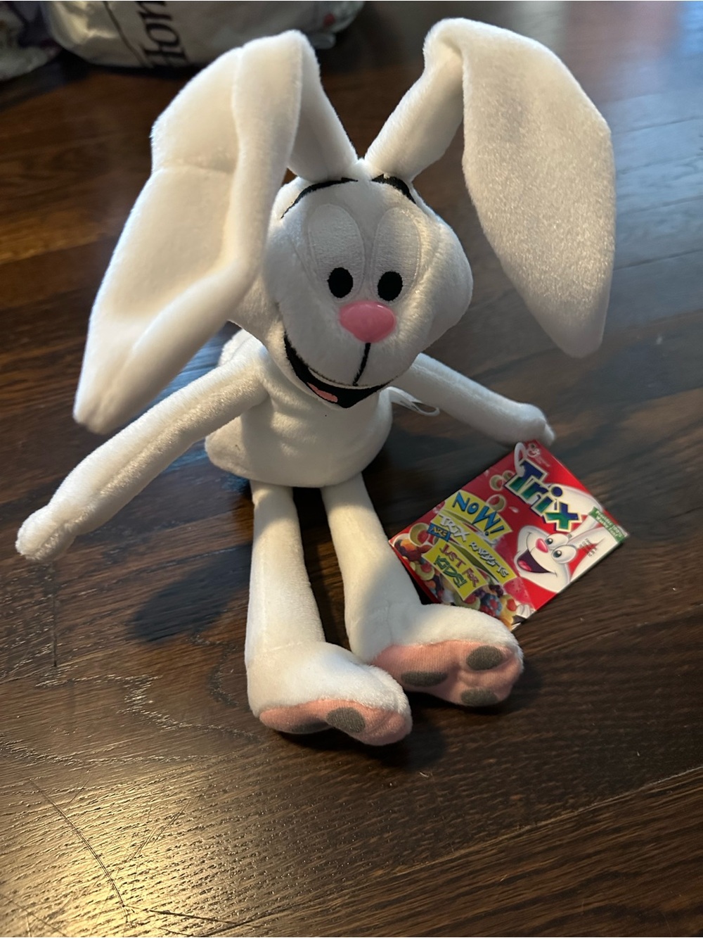 1999 Trix Cereal Bunny Plush Toy - White